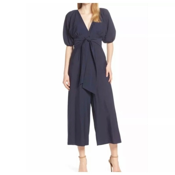 NWT KEEPSAKE THE LABEL Navy Plunge Jumpsuit